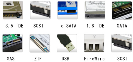SCSI�@SATA�@SAS�@�ɂ��Ή�
